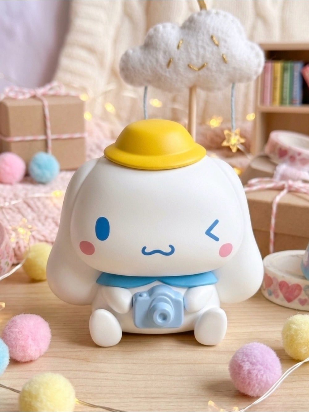 Cinnamoroll Figure with Camera Fan with USB Cord